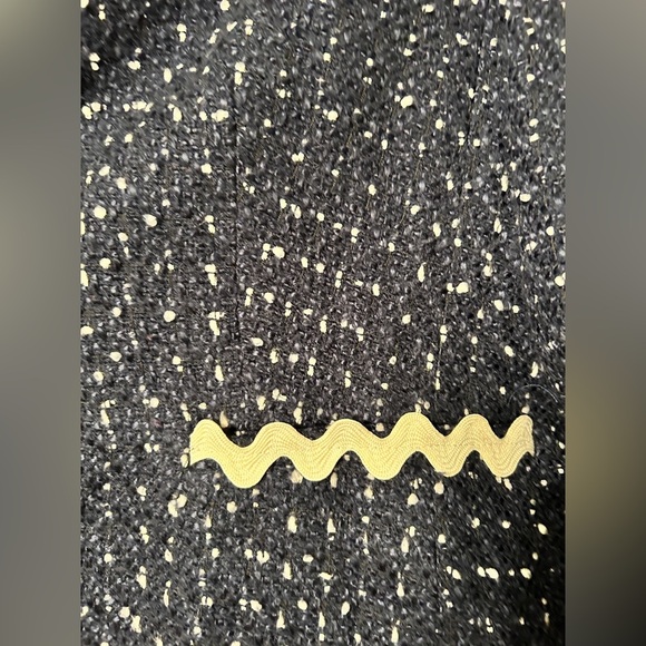 J. Crew Going-out blazer in navy spotted tweed Size 16 - Picture 6 of 9